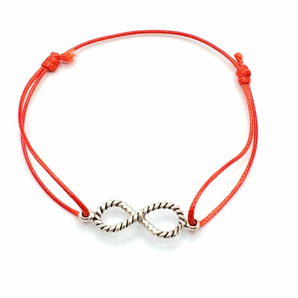 Infinity Red string Adjustable bracelet - Picture 4 of 4